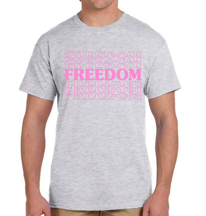 Freedom w/ Pink Letters T-Shirt