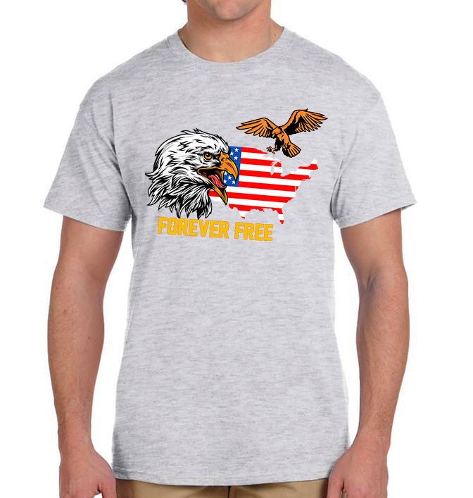 Forever Free w/ Eagle and Flag T-Shirt
