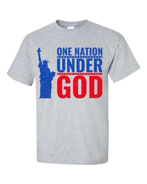 One Nation Under God w/ Lady Liberty T-Shirt