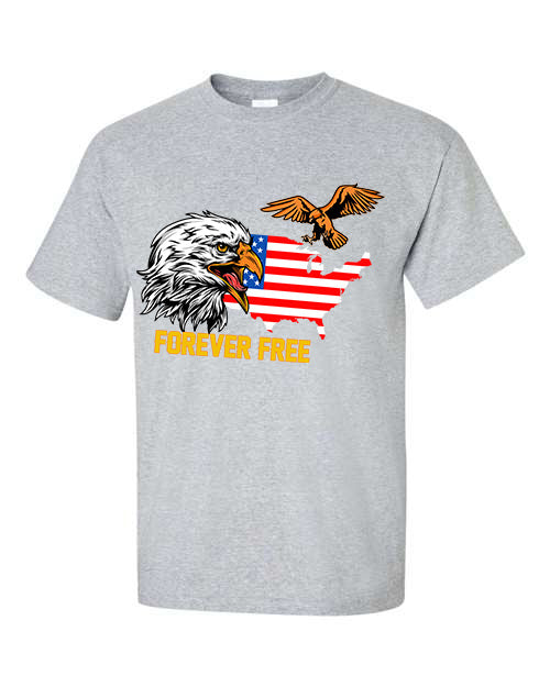 Forever Free w/ Eagle and Flag T-Shirt