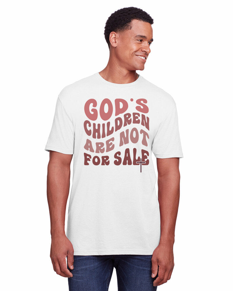 God's Children are not for Sale - Wavy Letters T-Shirt